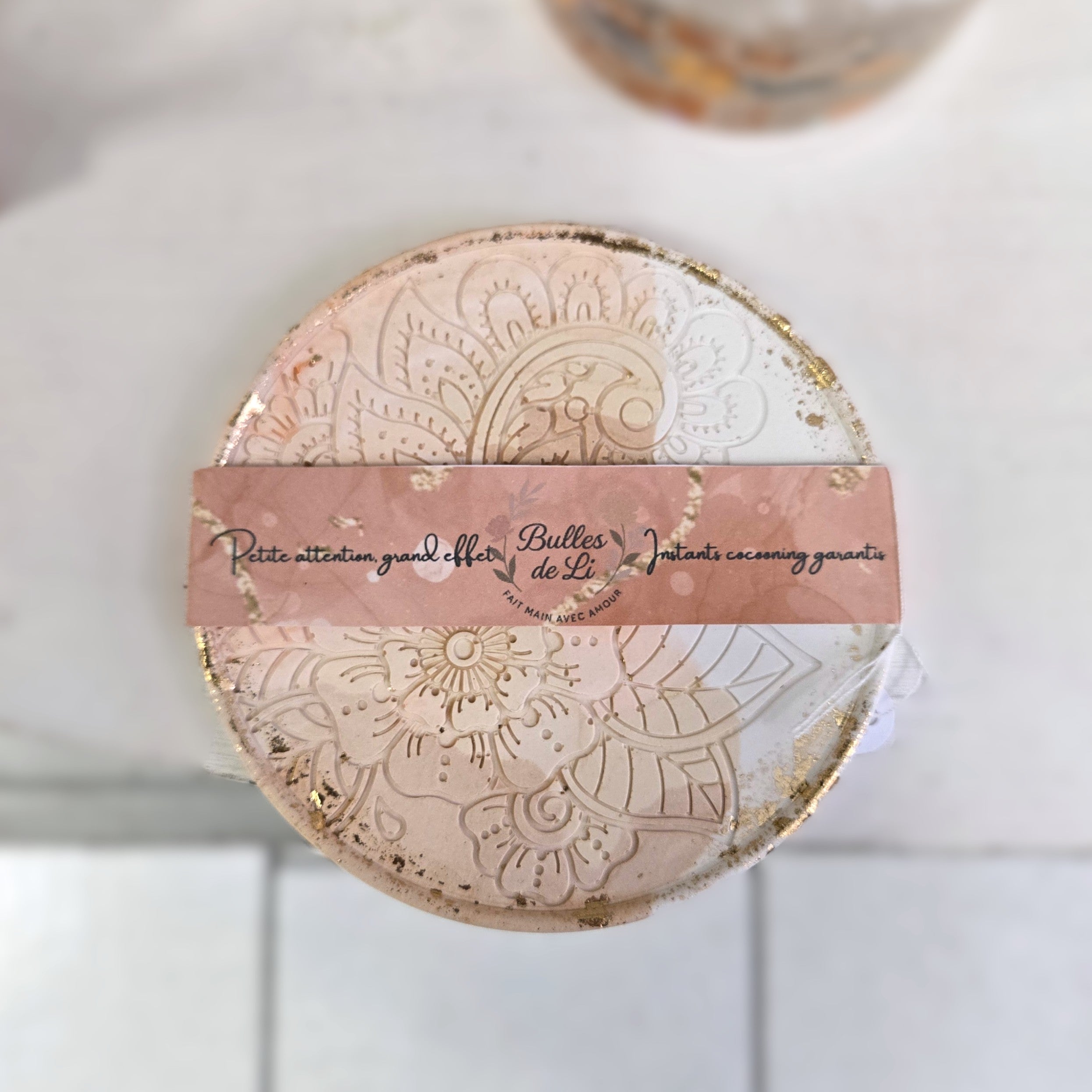 Sous-verre décoratif en plâtre – Mat ou Satiné