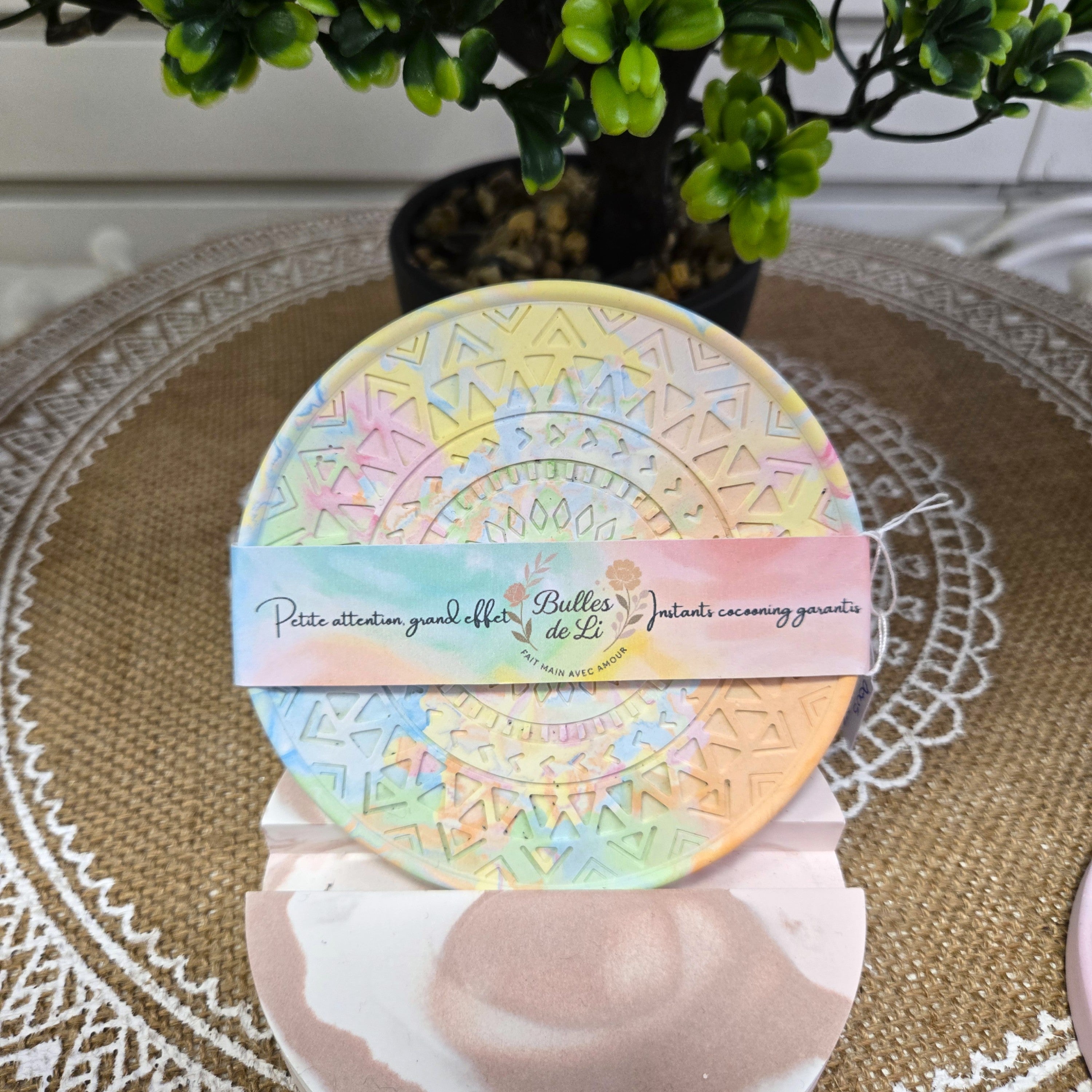 Sous-verre décoratif en plâtre – Mat ou Satiné